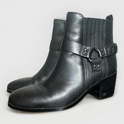 Sam Edelman Dalma черный кожаный с заклепками ремень Chelsea ботильоны женщин 8 - Изображение 1 из 4