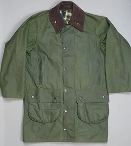 Chaqueta de cera Barbour Gamefair para hombre C36 pequeña verde vintage abrigo de campo A123 - Imagen 1 de 6