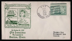 U.S.S. Constitution 151st Anniversary, USS Rogers-Torn Flap **ANY 5=FREE SHIP** - Picture 1 of 1