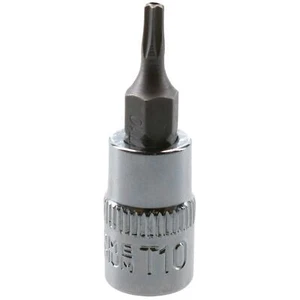 T10 1/4" A prueba de manipulación Torx Star Bit 37 mm Tamper Torx cromo acero vanadio - Imagen 1 de 3