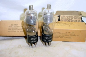 Two NOS Ken Rad  6F7 Tubes Same Date Codes Tested - Picture 1 of 4