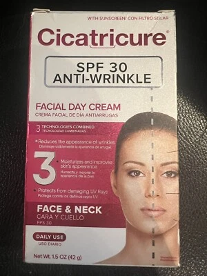 Crema de día facial antiarrugas Cicatricure. Crema hidratante y protector solar. SPF30. 1,5 oz Foto 1 de 3