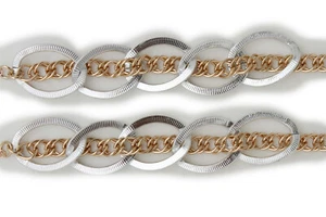 Women Earrings Set Bridal Long Gold Silver Fashion Thick Metal Chunky Chain Link - Picture 1 of 12