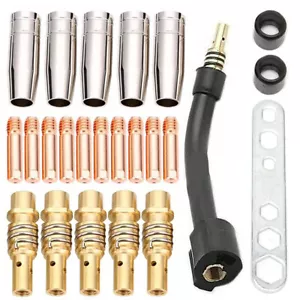 19/24tlg MIG/MAG Verschleißteile Set Schweißzubehör Stromdüsen Gasdüse MB15/150 - Bild 1 von 10