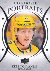EELI TOLVANEN 2018-19 18-19 CUBIERTA SUPERIOR RETRATOS NOVATOS #P-48 NASHVILLE - Imagen 1 de 1