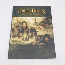 Lord Of The Rings Trilogy Howard Shore Motion Pictures Song Book Sheet Music