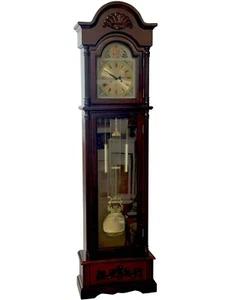 GranSalone Orologio a Pendolo Con Movimento Westminster, Con Parti In Ottone - Foto 1 di 6