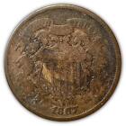 1867 Two Cent Piece Almost Good AG Coin #2278