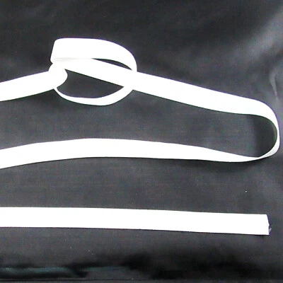 5/8 pulgadas blanco plegable elástico 30 yardas Foto 1 de 2