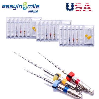 3Packs Endo X-Retreat Files EASYINSMILE Dental Root Canal Retreat Niti Rotary