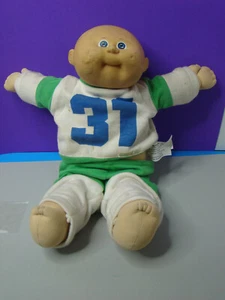 Cabbage Patch Kid Doll 1978 1982 Baby Boy Bald Blue Eyes Original Clothes Signed - Picture 1 of 18