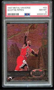 1997 Metal Universe #83 Scottie Pippen PSA 8 NM-MT - Picture 1 of 2