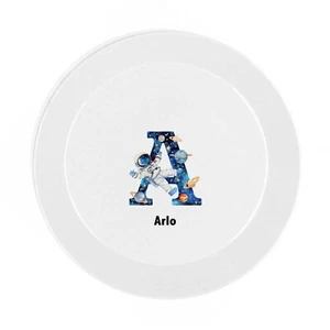 PERSONALISED Childrens Plate, SPACE initial and name - Picture 1 of 5