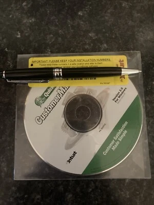 Intuit Quickbooks Customer Manager CD ROM Software Version 2.0 w/key code # - Image 1 of 3