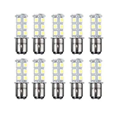 10 X HOTSYSTEM 1157 LED SMD LED Bulbs Cool White Off Set CR006 AA 19 - Image 1 of 4