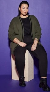 NEW Torrid Lovesick Relaxed Fit Open Front Give Me a Break Sweater Cardi Size 2x - Picture 1 of 8