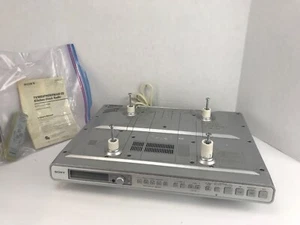 SONY ICF-CD553RM Under Counter CD Player AM/FM Stereo Weather& Clock Tested ๐๐ - Picture 1 of 9