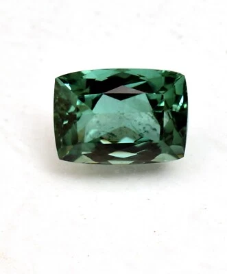 Natural Mozambique Green Tourmaline 9.05 Ct Cushion Cut Loose Gemstone TREATED - Image 1 of 4
