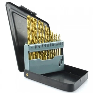 13pcs Left-Hand Drill Bit Set SAE 1/16" ~1/4" Reverse Twisted Bolt Remover Bits - Picture 1 of 4