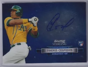 2012 Bowman Sterling Rookie Autographs #YC Yoenis Cespedes RC - Picture 1 of 1