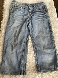 Justice girls sz. 12R simply low classic crop jeans. Cute, comfortable - Picture 1 of 10