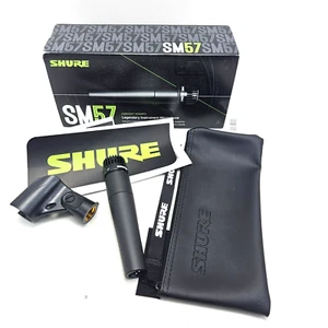 Shure SM57-LC Cardioid Wired Dynamic Instrument Microphone w/ Clip & Storage Bag - Picture 1 of 9