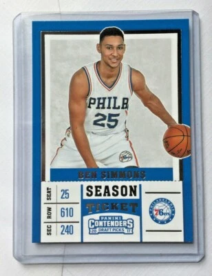 BEN SIMMONS #3 2017 Panini Contenders Draft Picks 76ers HoT! Invest ROOKIE YEAR - Image 1 of 2