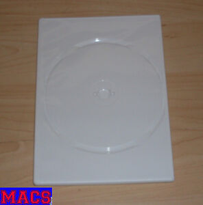 DVD Hülle Case Slim 1fach DVDhülle Slimm dünn  7mm  265 x 183 mm  Weiß  Neu
