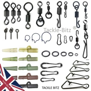 Carp Fishing Swivels End Tackle Quick Change Links Flexi Rig Rings Chod Links - Picture 1 of 48