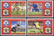 Barbados 2004. 100 anni di federazione internazionale di calcio. Nuovo ** serie