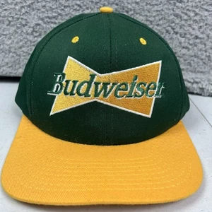 Vintage Budweiser Bud 90s Beer Snapback Hat Cap Made In USA - Picture 1 of 8