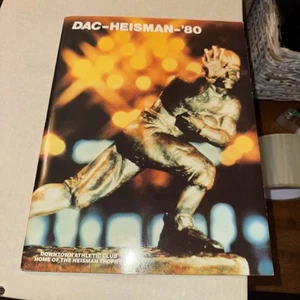 1980 Heisman Trophy Award Program DAC George Roger’s South Carolina Winner RARE - Picture 1 of 9