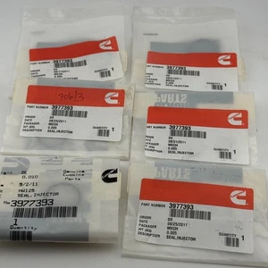 JUEGO DE 6 INYECTORES DE JUNTA TÓRICA DE SELLO CUMMINS 3977393 ORIGINALES OEM - Imagen 1 de 2