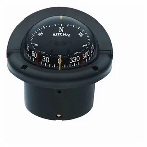 Ritchie Helmsman HF-743 Compass CombiDial Flush Mount Traditional Black Boat - Picture 1 of 8