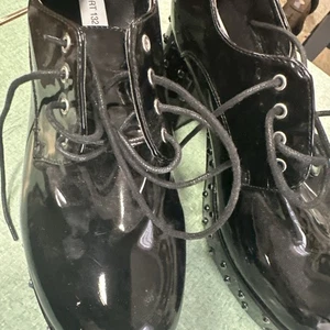 Zapatos de plataforma Bling negros.  Milfort 132 - Imagen 1 de 4