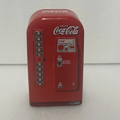 COCA-COLA Beverage Coke Bottle Vending Machine Vintage 1997 Collectible Tin Box - Image 1 of 4