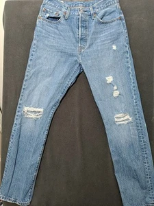 Jeans Levis Para Hombre 28x30* Azul 501 Premium Big E Botón Mosca Pierna Recta - Imagen 1 de 15