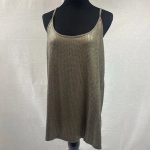 Vince Tanktop taupe Pailletten Large V011181083 UVP 185 $ - Bild 1 von 6