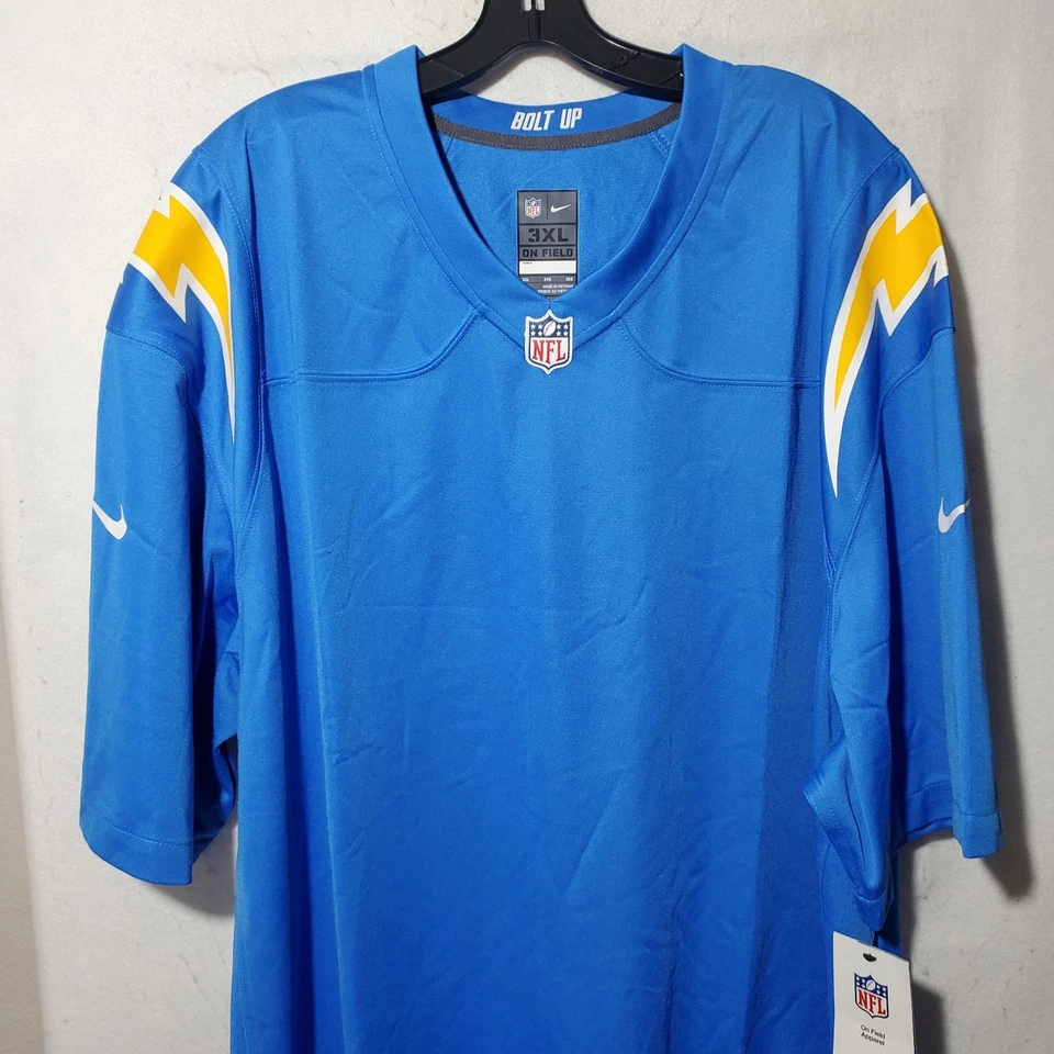 La Chargers 3xl Blank Jersey Nike On Field Bolt Up