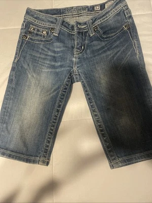 Pantalones Cortos Miss Me Jean Bermudas Niñas Talla 12 JK607M Foto 1 de 2