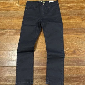H&M Skinny Fit & Denim Adjustable Waist Tabs Mid-Rise Jeans Boys 6-7 Black New - Picture 1 of 5