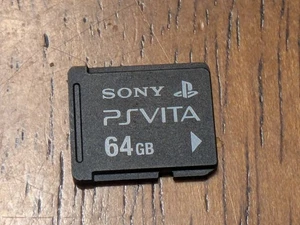 Original Official Sony PS Vita Video Game Memory Card 64GB - US Seller Tested - Picture 1 of 2