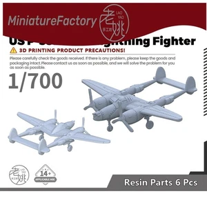 SSMODEL 1/700 US P-38L-5-LO Lightning Fighter 6 Stück - Bild 1 von 4