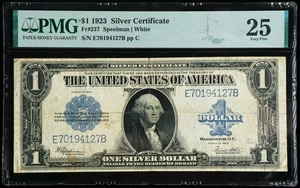 Fr#237 1923 $1 US Blue Seal Silver Certificate Note PMG 25 VF - Picture 1 of 2