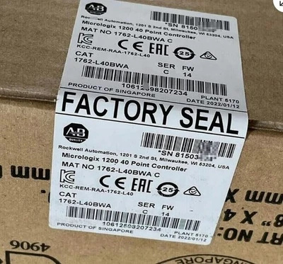 New Sealed Allen Bradley 1762-L40BWA SER C 1200 40 Point Controller - Image 1 of 4