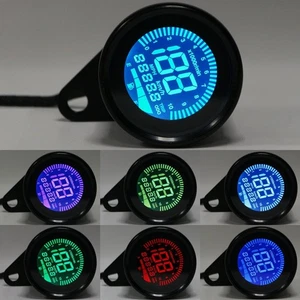 Universal LCD Digital Speedometer Tachometer Odometer Gauge Scooter ATV 12V - Picture 1 of 9