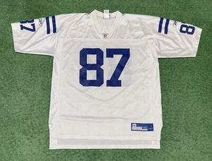 Reebok Indianapolis Colts Reggie Wayne Jersey Size XL White NFL Football Y2K - Picture 1 of 8