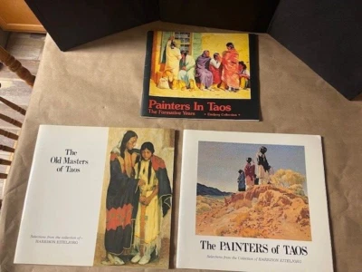Group of 3 Harrison Eiteljorg  Painters of Taos/Old Master of Taos collections - Image 1 of 4