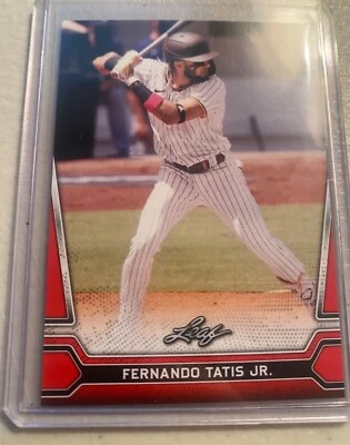 Fernando Tatis Jr. 2021 Leaf MultiSport #03 Red Parallel B8502 - Image 1 of 2