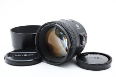 [MINT+ w/Hood]MINOLTA AF 85mm F/1.4 G Portrait Lens for Sony A Mount From JAPAN - Image 1 of 4